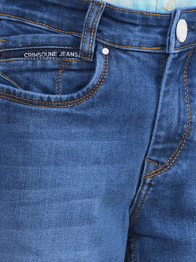 Blue Straight Jeans-Boys Jeans-Crimsoune Club