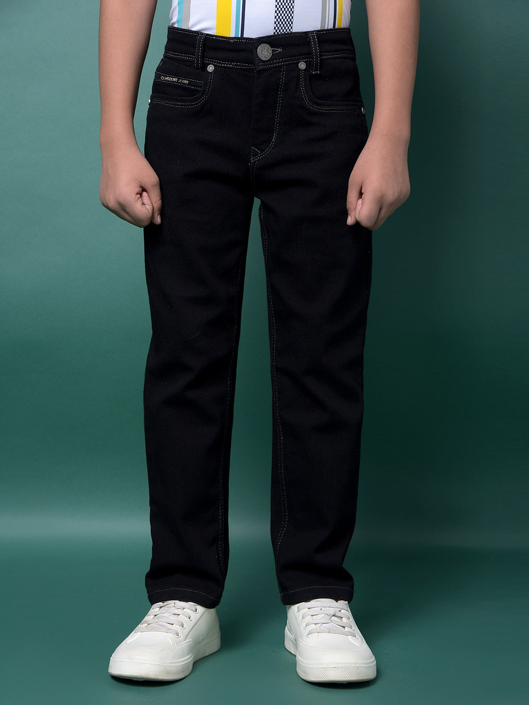 Blue Straight Jeans-Boys Jeans-Crimsoune Club