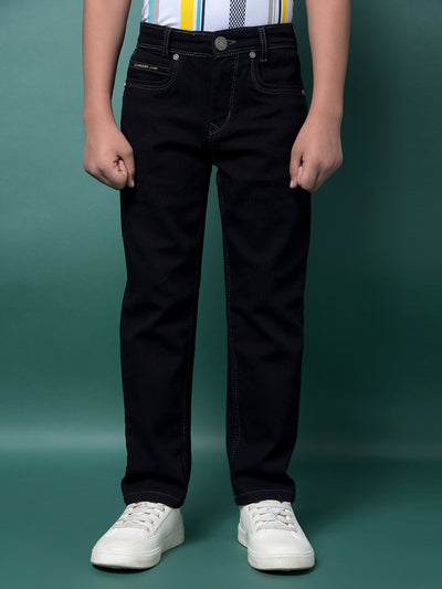 Blue Straight Jeans-Boys Jeans-Crimsoune Club