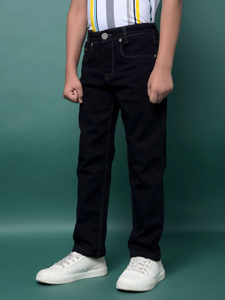 Blue Straight Jeans-Boys Jeans-Crimsoune Club