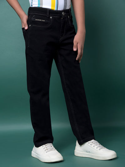 Blue Straight Jeans-Boys Jeans-Crimsoune Club
