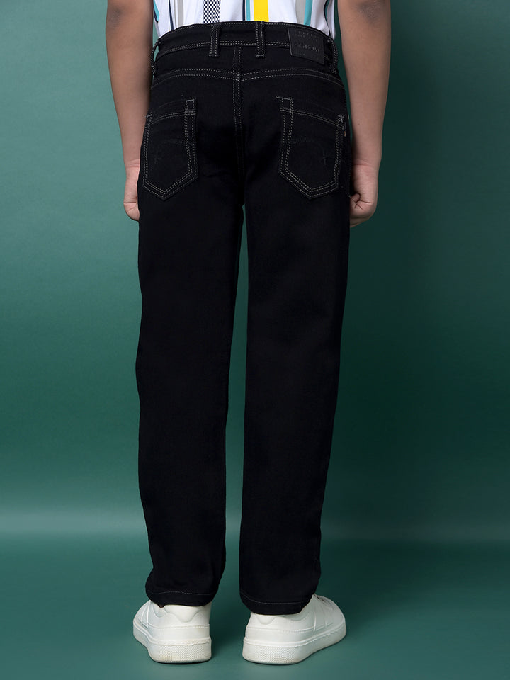 Blue Straight Jeans-Boys Jeans-Crimsoune Club
