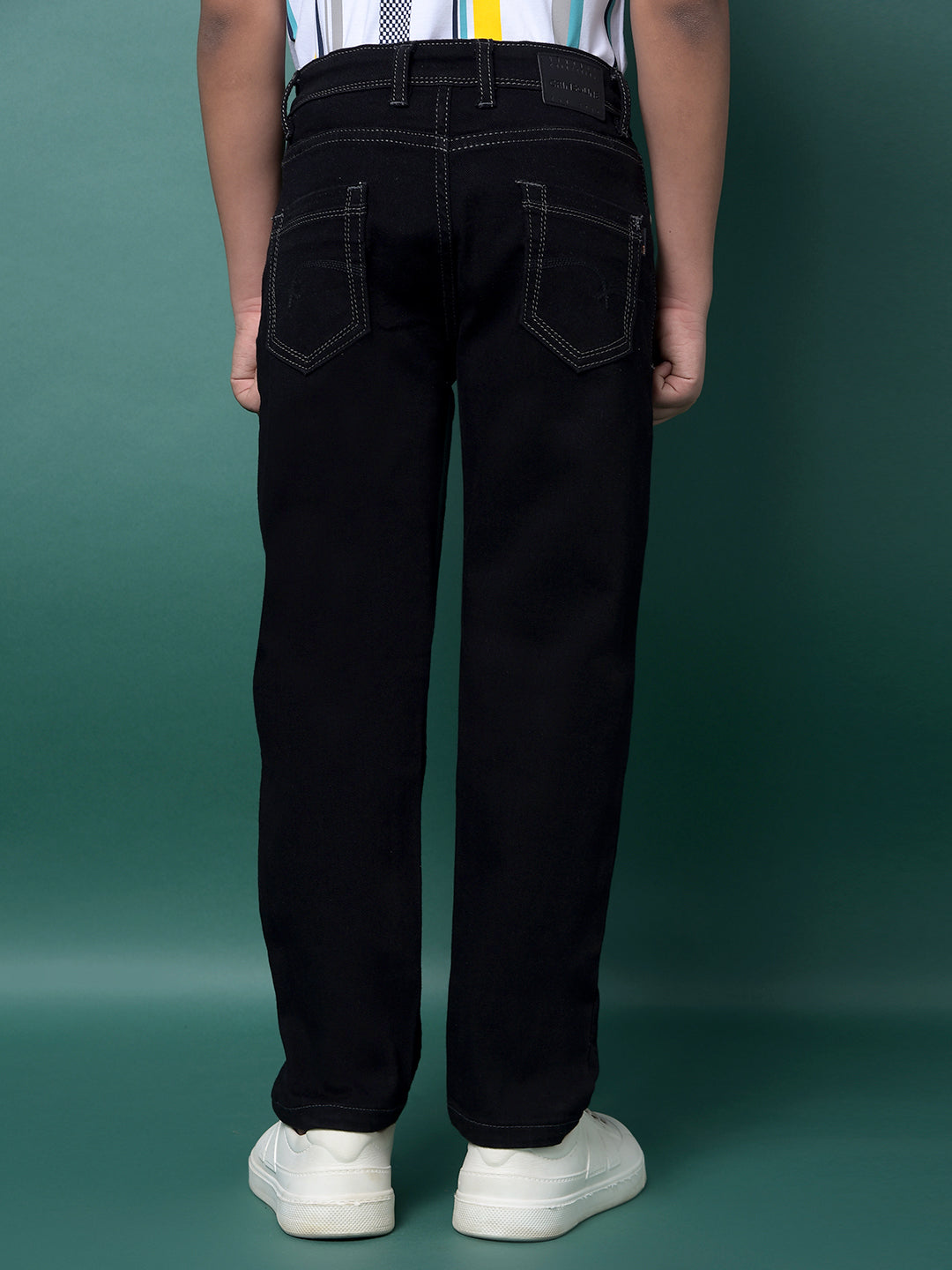 Blue Straight Jeans-Boys Jeans-Crimsoune Club