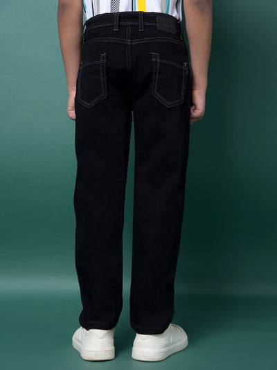 Blue Straight Jeans-Boys Jeans-Crimsoune Club