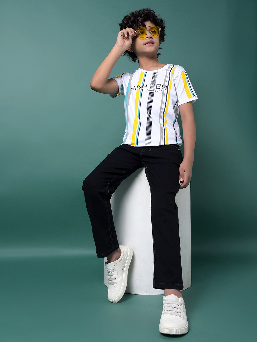 Blue Straight Jeans-Boys Jeans-Crimsoune Club