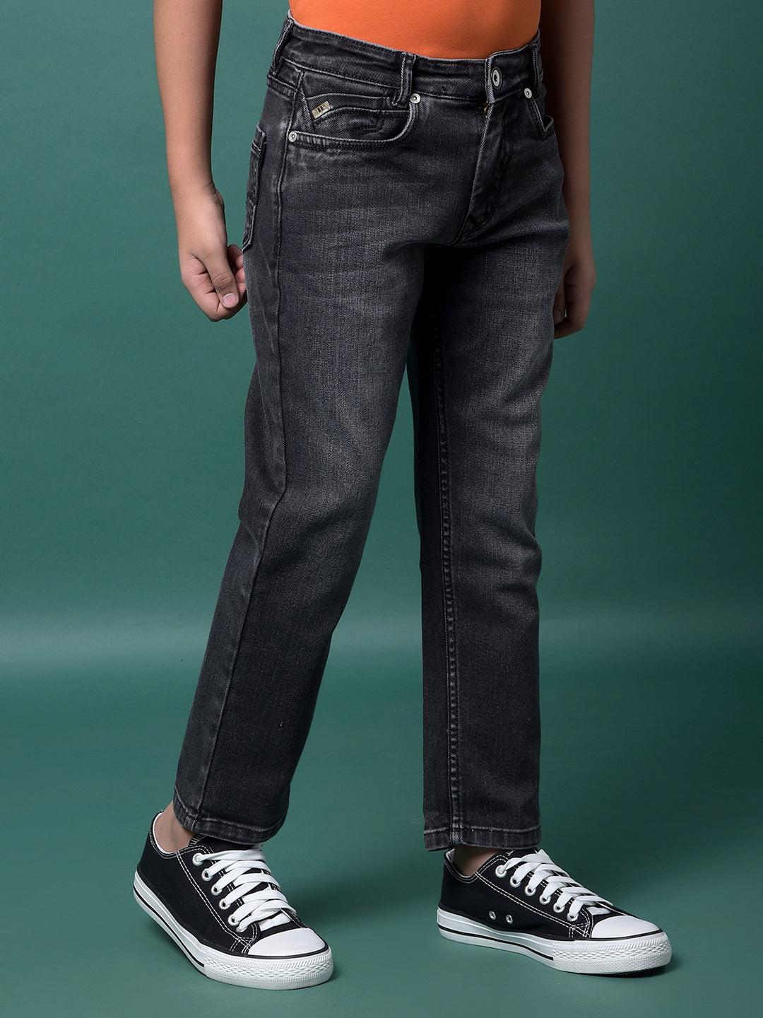 Grey Straight Jeans-Boys Jeans-Crimsoune Club