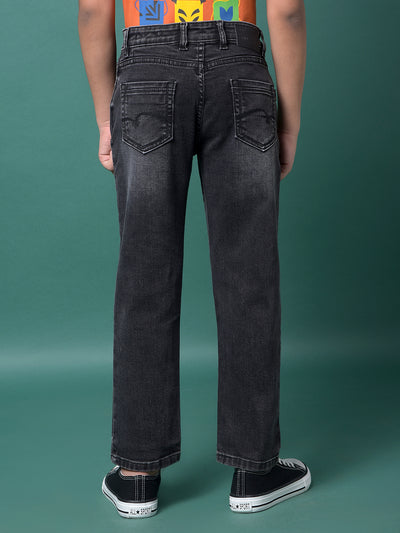 Grey Straight Jeans-Boys Jeans-Crimsoune Club