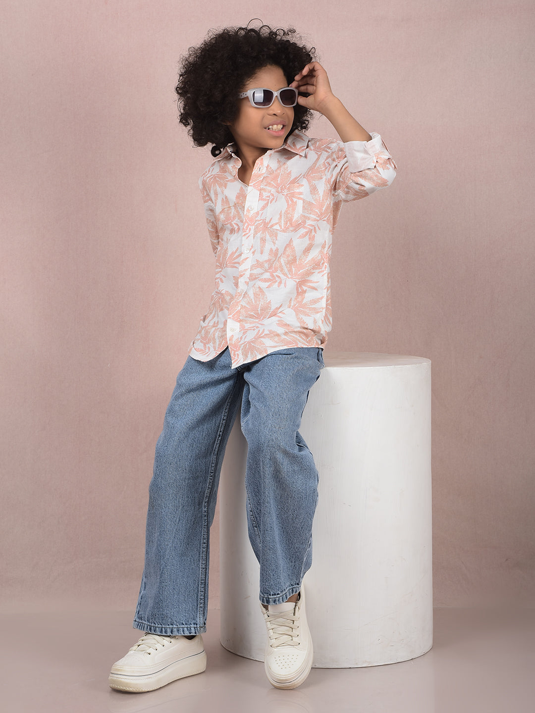 Blue Straight 100% Cotton Jeans-Boys Jeans-Crimsoune Club