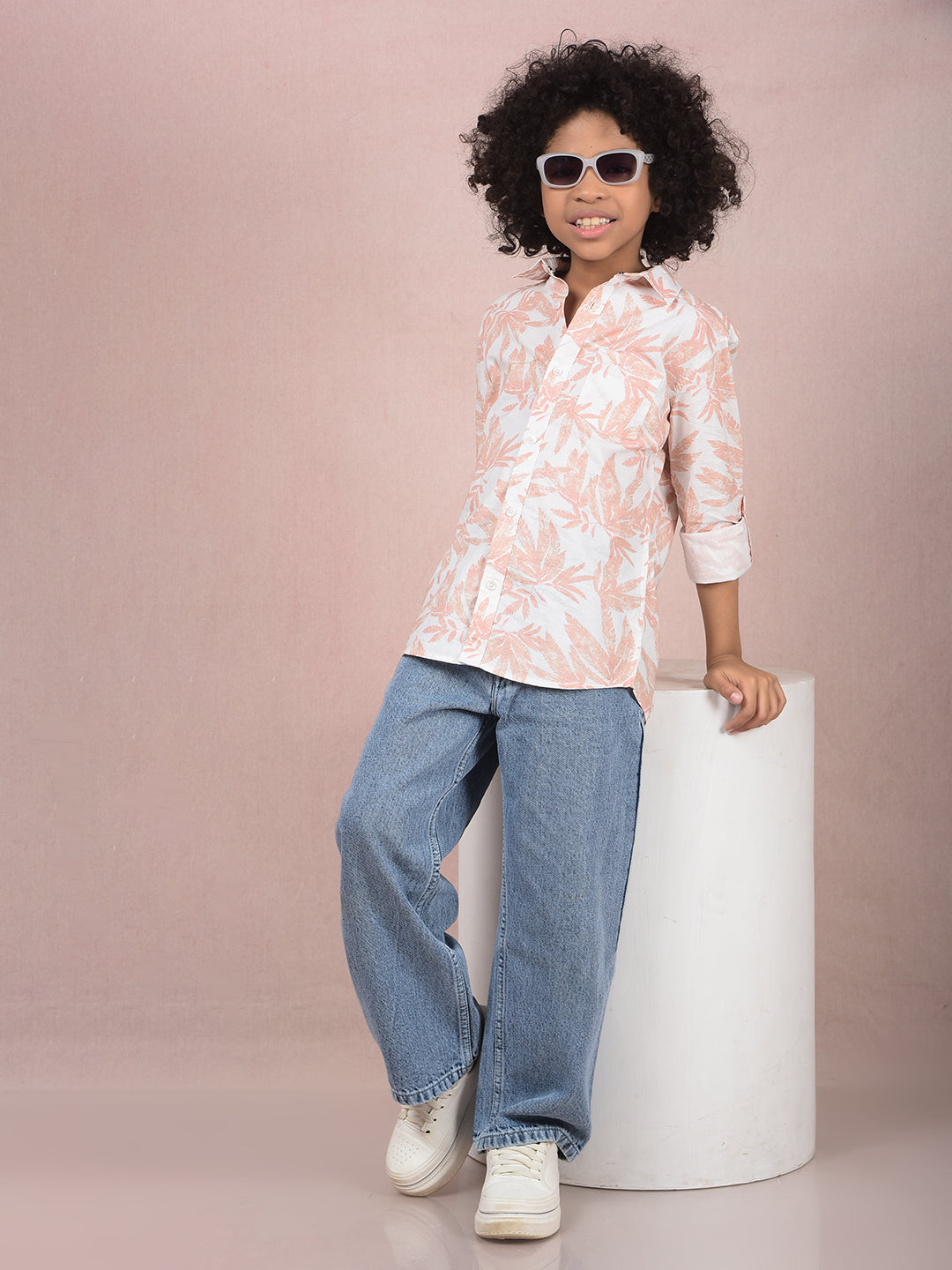 Blue Straight 100% Cotton Jeans-Boys Jeans-Crimsoune Club