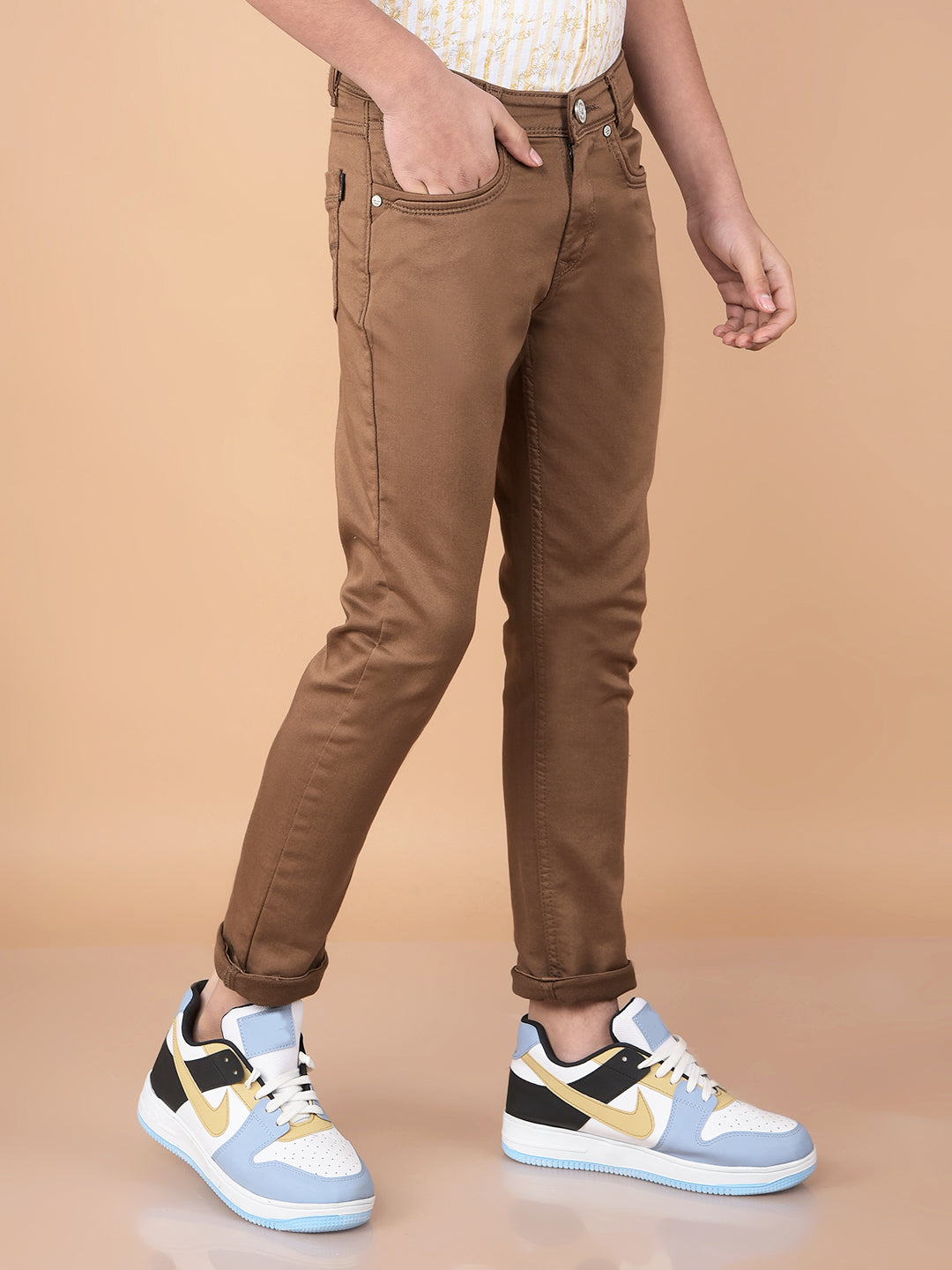Brown Jeans-Boys Jeans-Crimsoune Club