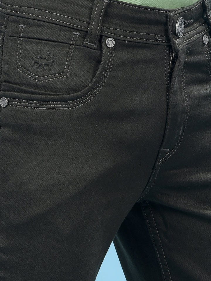 Stylish Olive Denim Jeans-Boys Jeans-Crimsoune Club