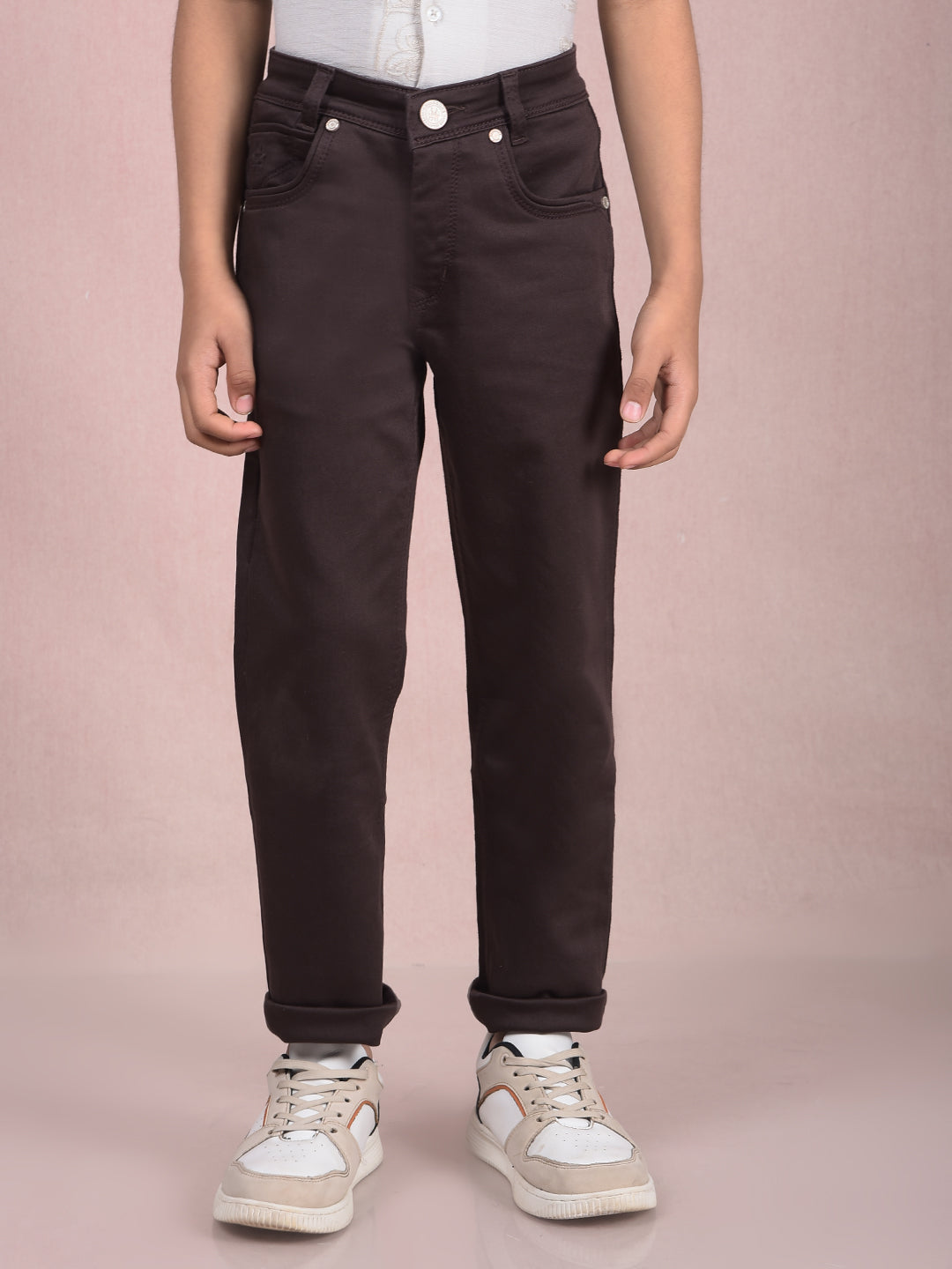 Brown Jeans-Boys Jeans-Crimsoune Club