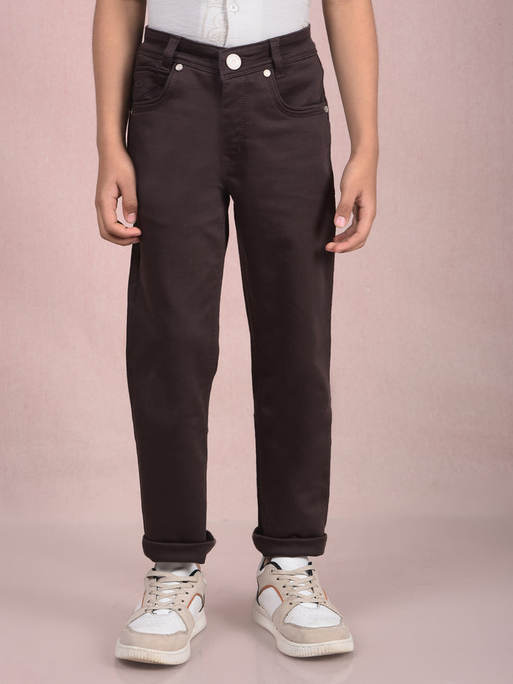 Brown Jeans-Boys Jeans-Crimsoune Club