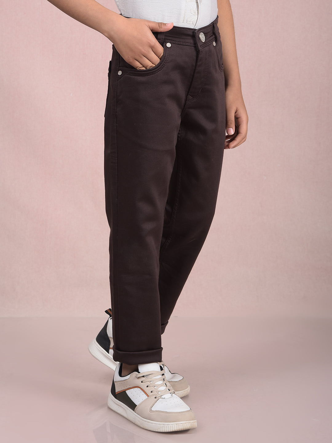 Brown Jeans-Boys Jeans-Crimsoune Club