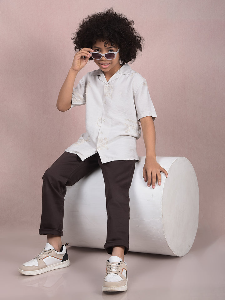 Brown Jeans-Boys Jeans-Crimsoune Club