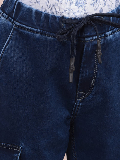 Blue Joggers-Boys Jeans-Crimsoune Club