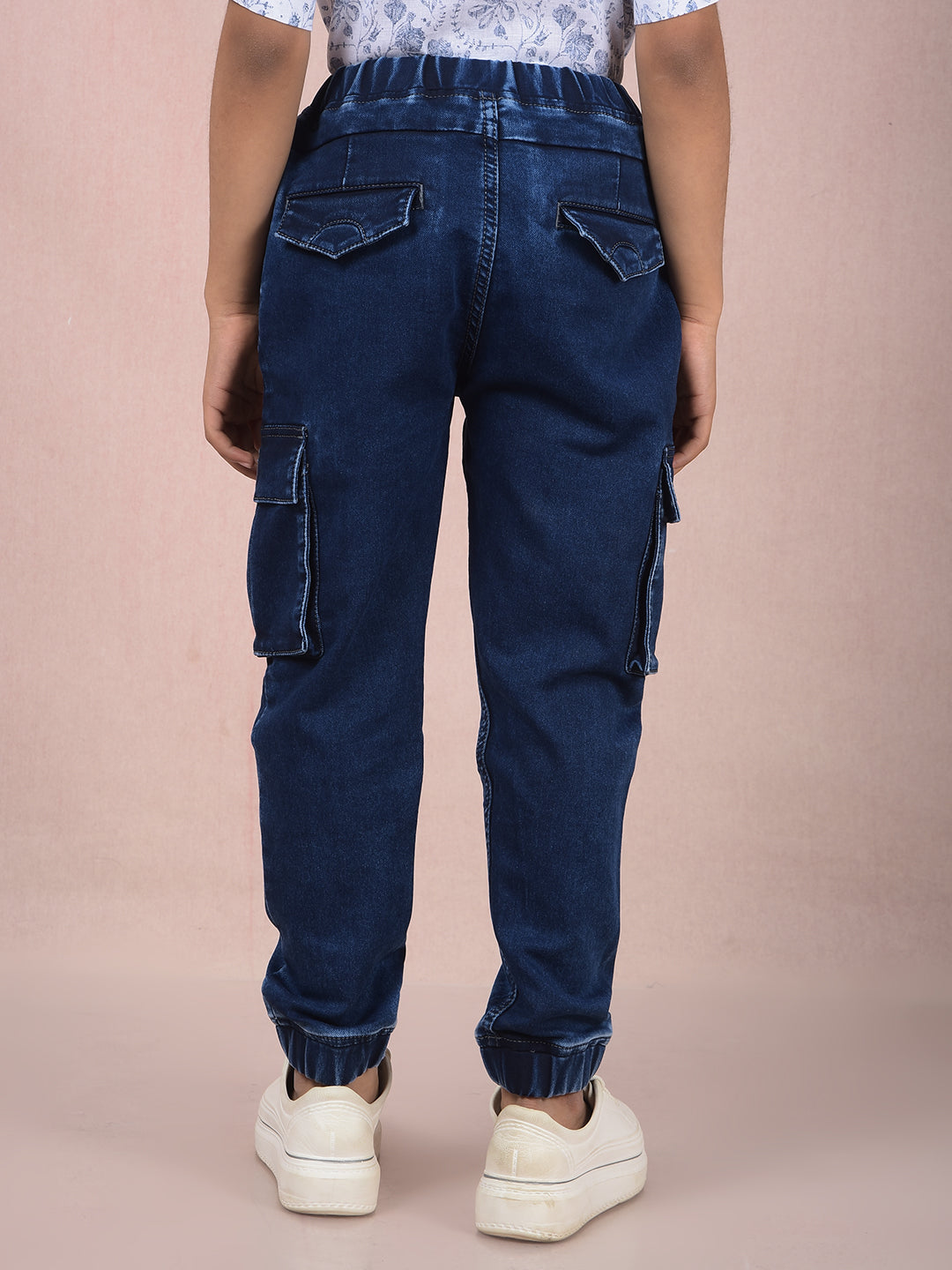 Blue Joggers-Boys Jeans-Crimsoune Club