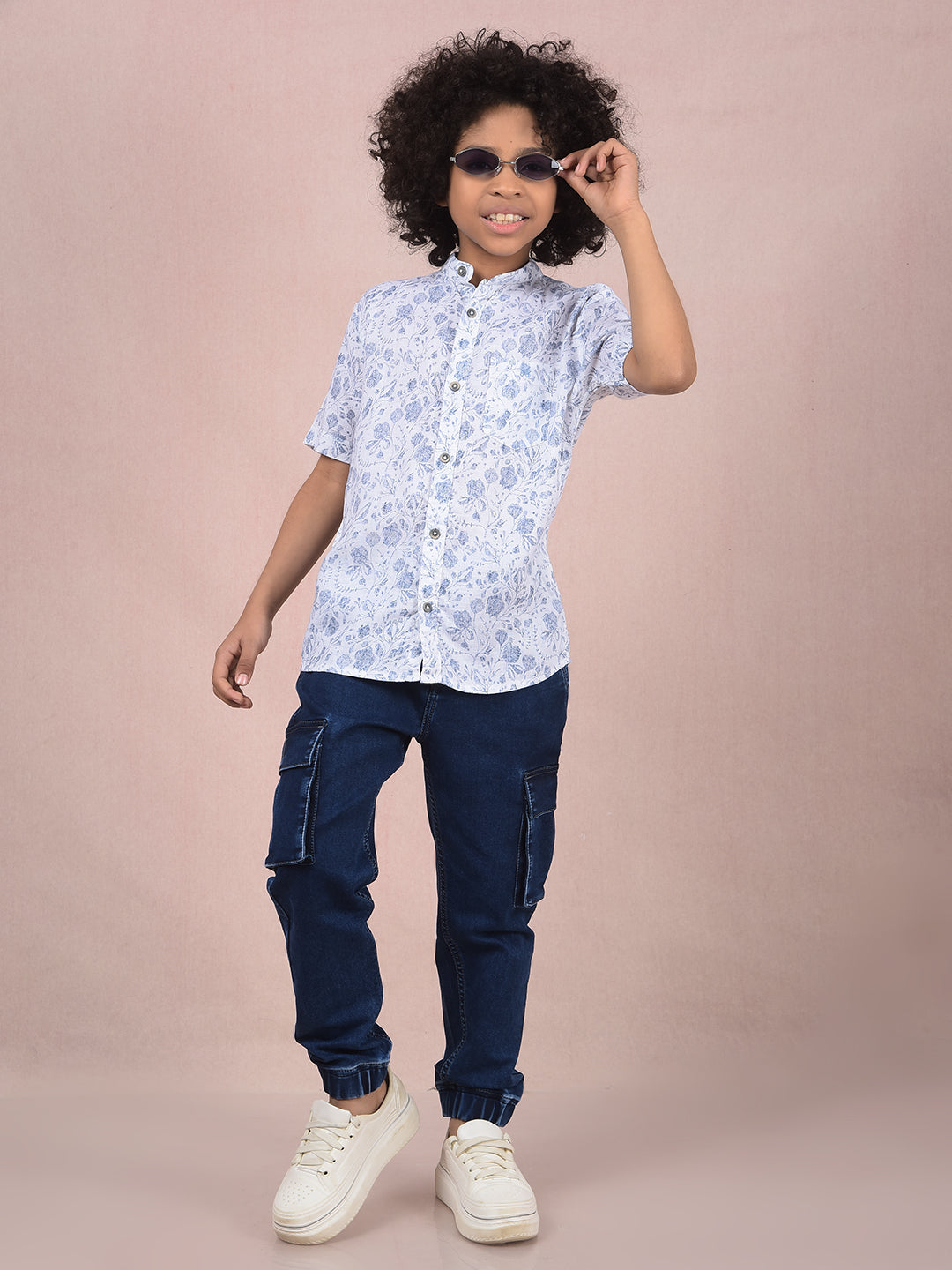 Blue Joggers-Boys Jeans-Crimsoune Club