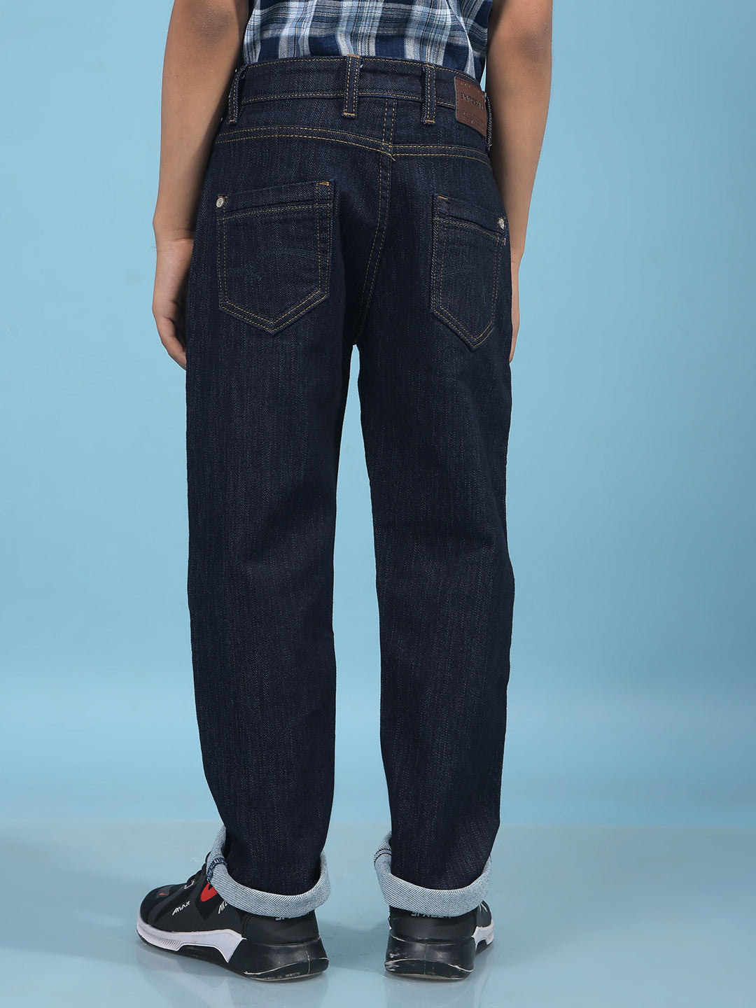 Black Straight Jeans-Boys Jeans-Crimsoune Club