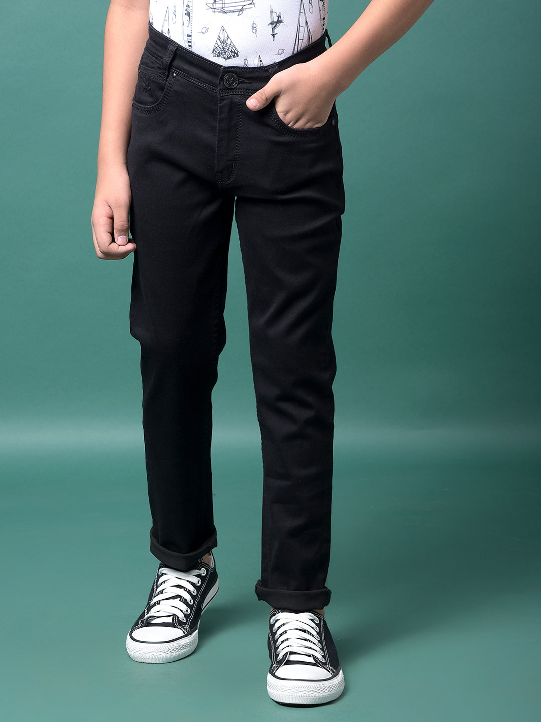Black Jeans-Boys Jeans-Crimsoune Club