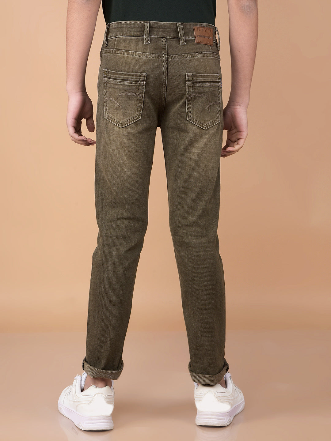 Beige Jeans-Boys Jeans-Crimsoune Club