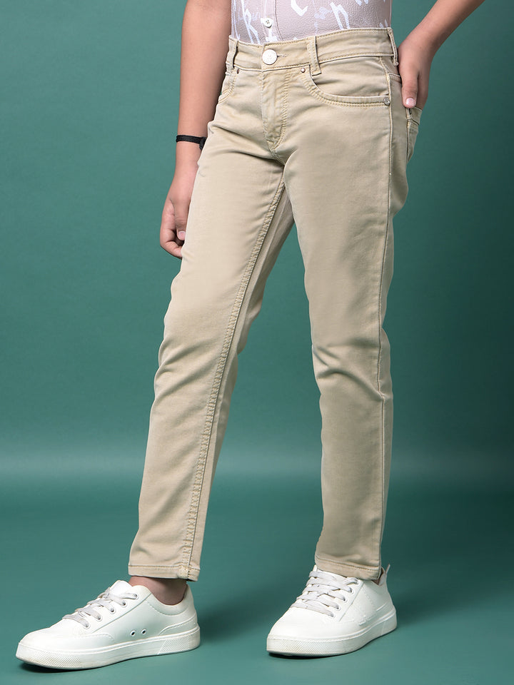 Beige Jeans-Boys Jeans-Crimsoune Club