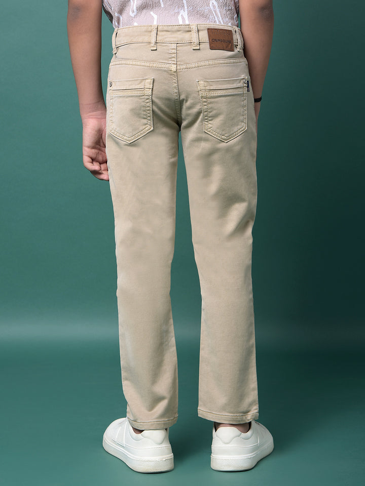 Beige Jeans-Boys Jeans-Crimsoune Club