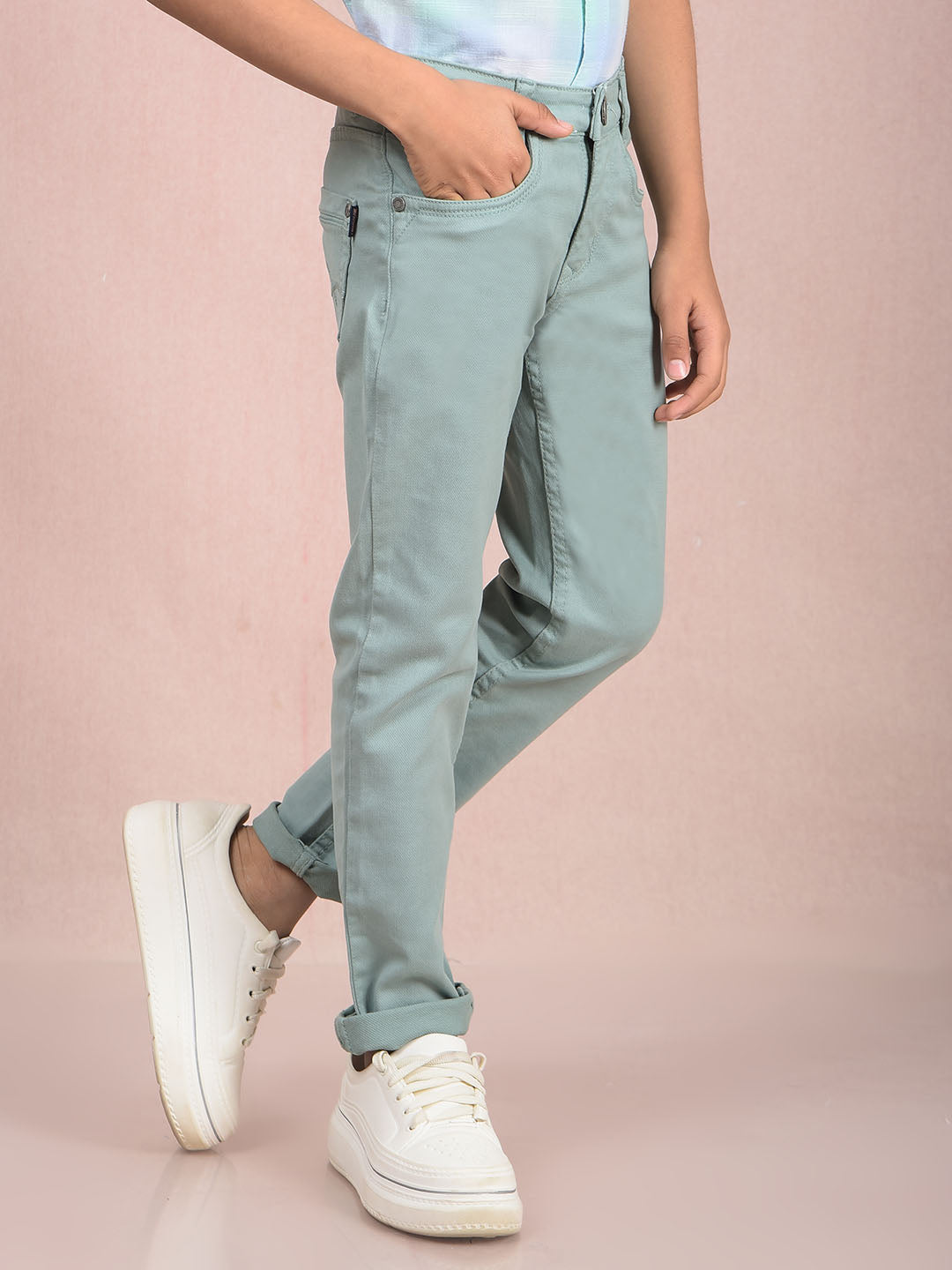 Green Jeans-Boys Jeans-Crimsoune Club