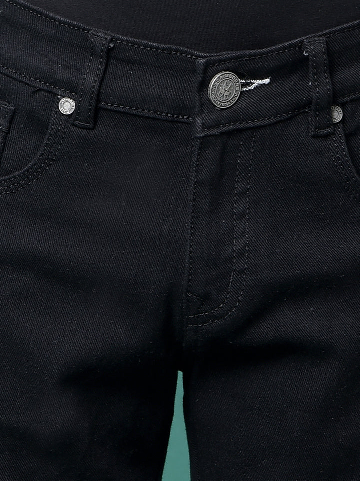 Black Cargo Jeans-Boys Jeans-Crimsoune Club