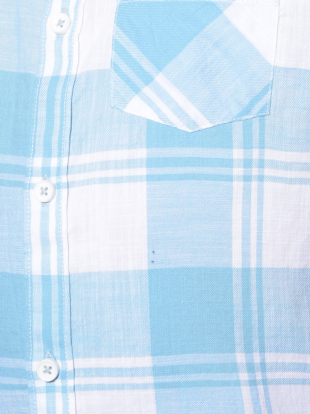 Blue Tartan Check 100% Cotton Shirt-Boys Shirts-Crimsoune Club