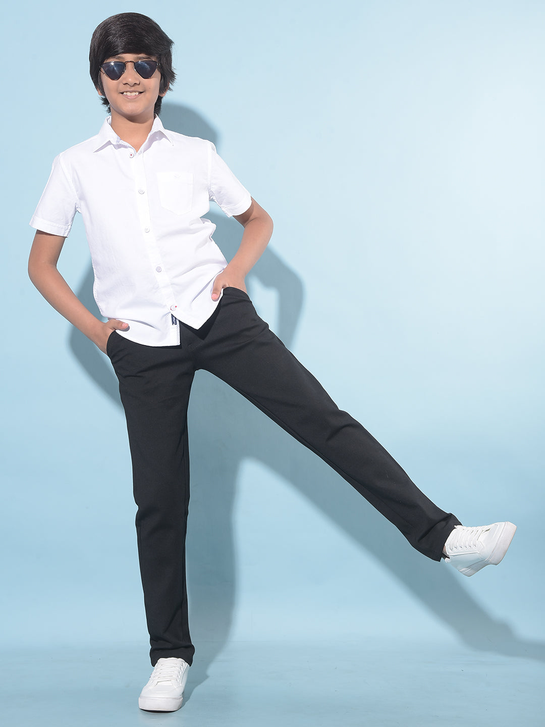 White 100% Cotton Shirt-Boys Shirts-Crimsoune Club