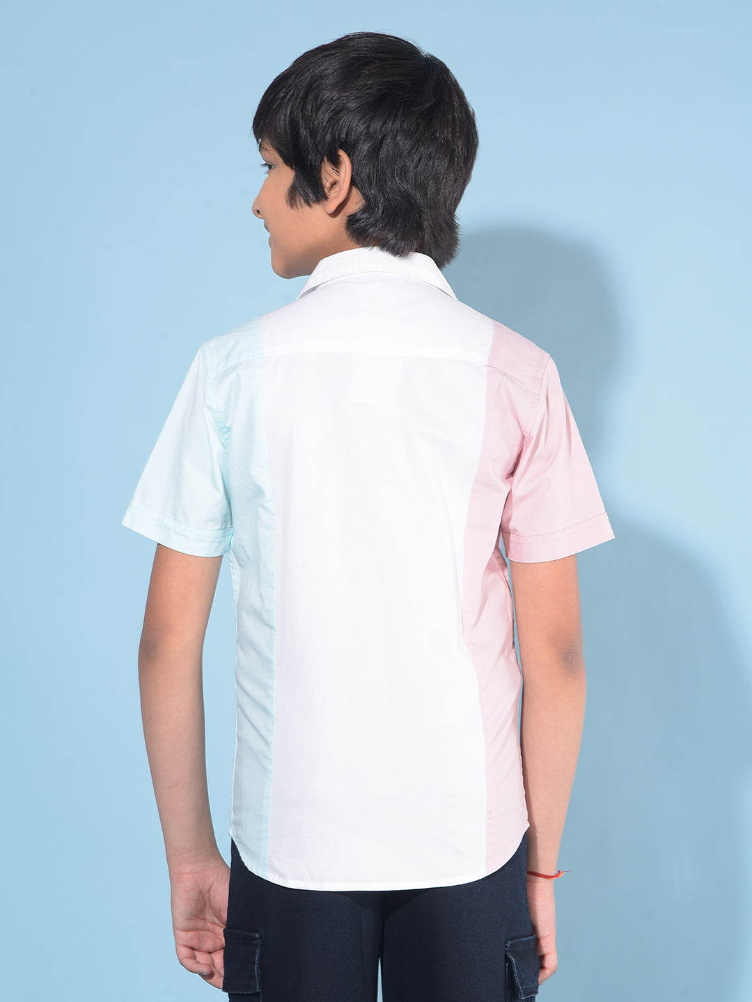 Multi-Colour Colour-Blocked 100% Cotton Shirt-Boys Shirts-Crimsoune Club