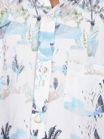 Multi-Color Floral Print Shirt-Boys Shirts-Crimsoune Club