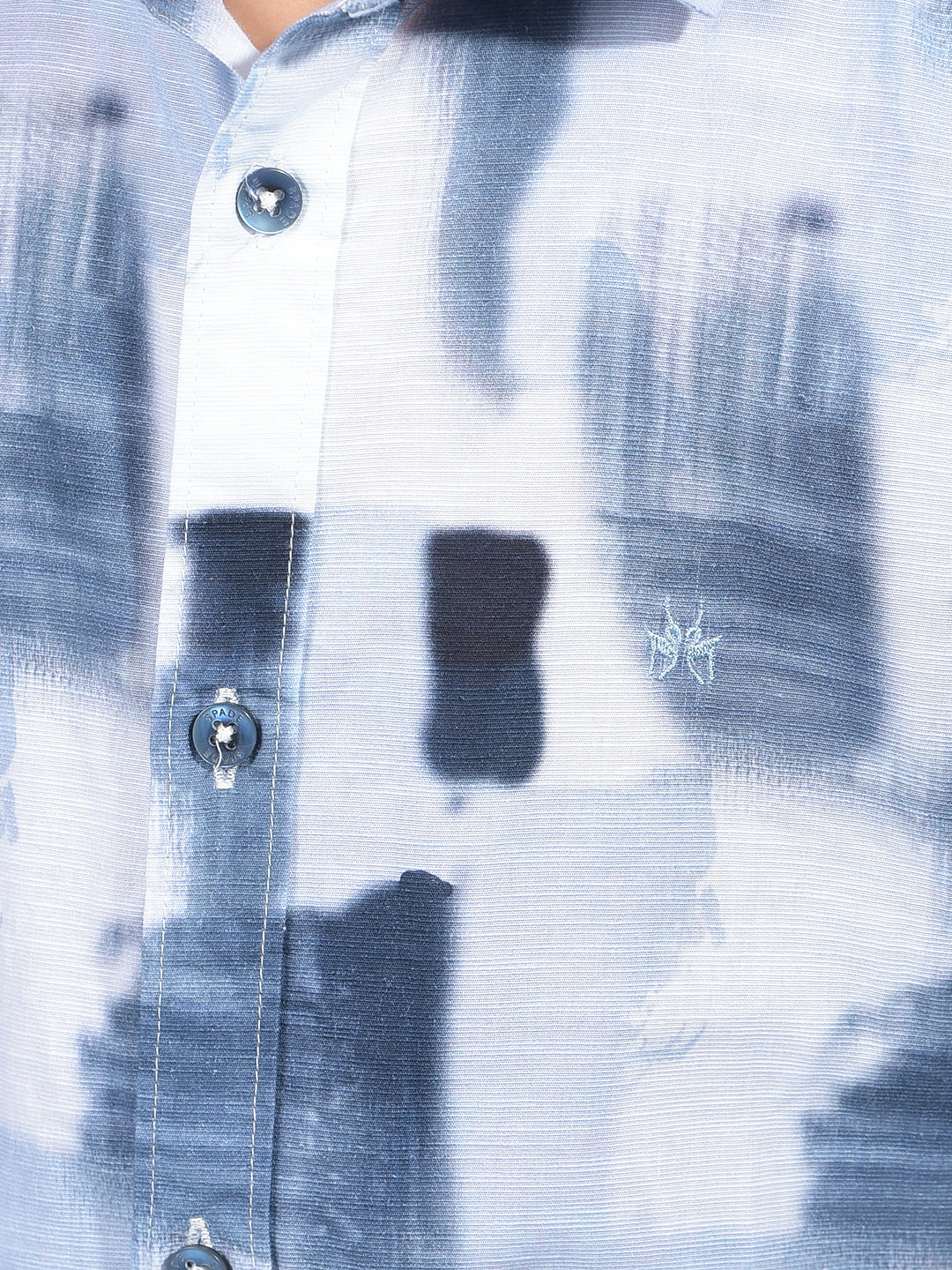 Grey Printed 100% Cotton Shirt-Boys Shirts-Crimsoune Club