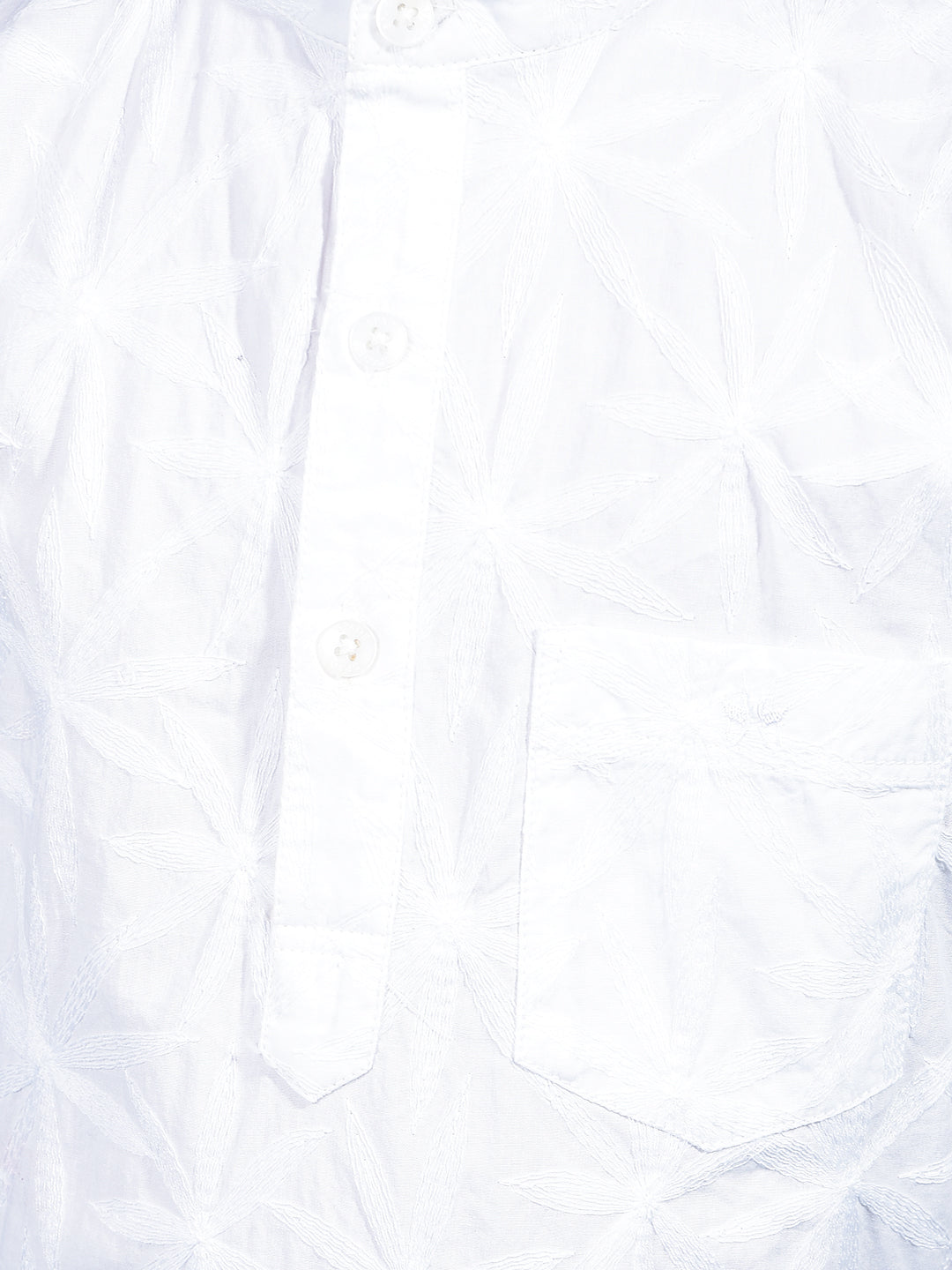 White Embroidered Kurta-Boys Kurtas-Crimsoune Club