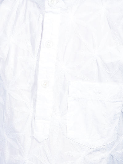 White Embroidered Kurta-Boys Kurtas-Crimsoune Club