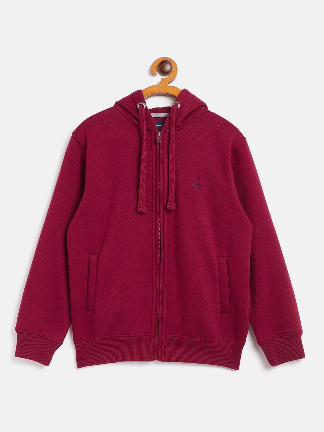 Solid Pink Sweatshirt-Boys Sweatshirts-Crimsoune Club