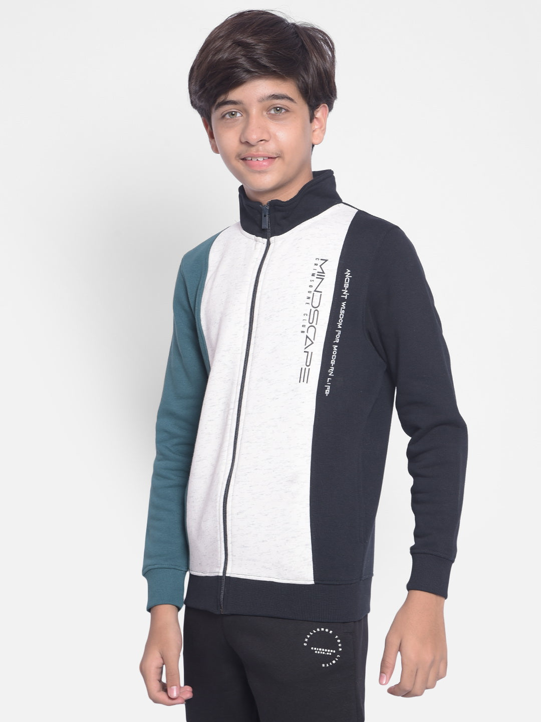 Multi Color Colourblocked Sweatshirt-Boys Sweatshirt-Crimsoune Club