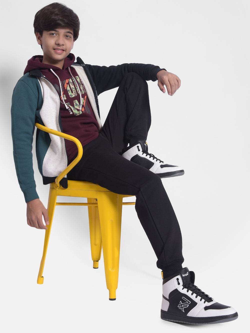 Multi Color Colourblocked Sweatshirt-Boys Sweatshirt-Crimsoune Club