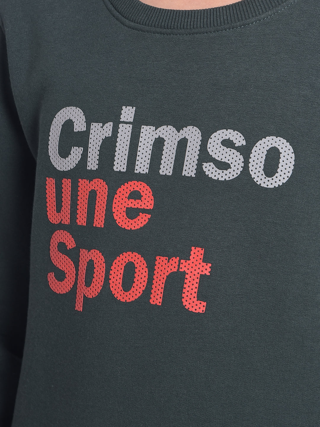 Green Printed Sweatshirt-Boy Sweatshirt-Crimsoune Club