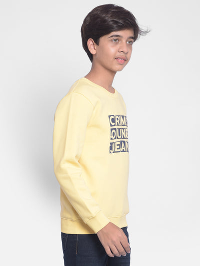 Cream Printed Sweatshirt-Boys Sweatshirts-Crimsoune Club