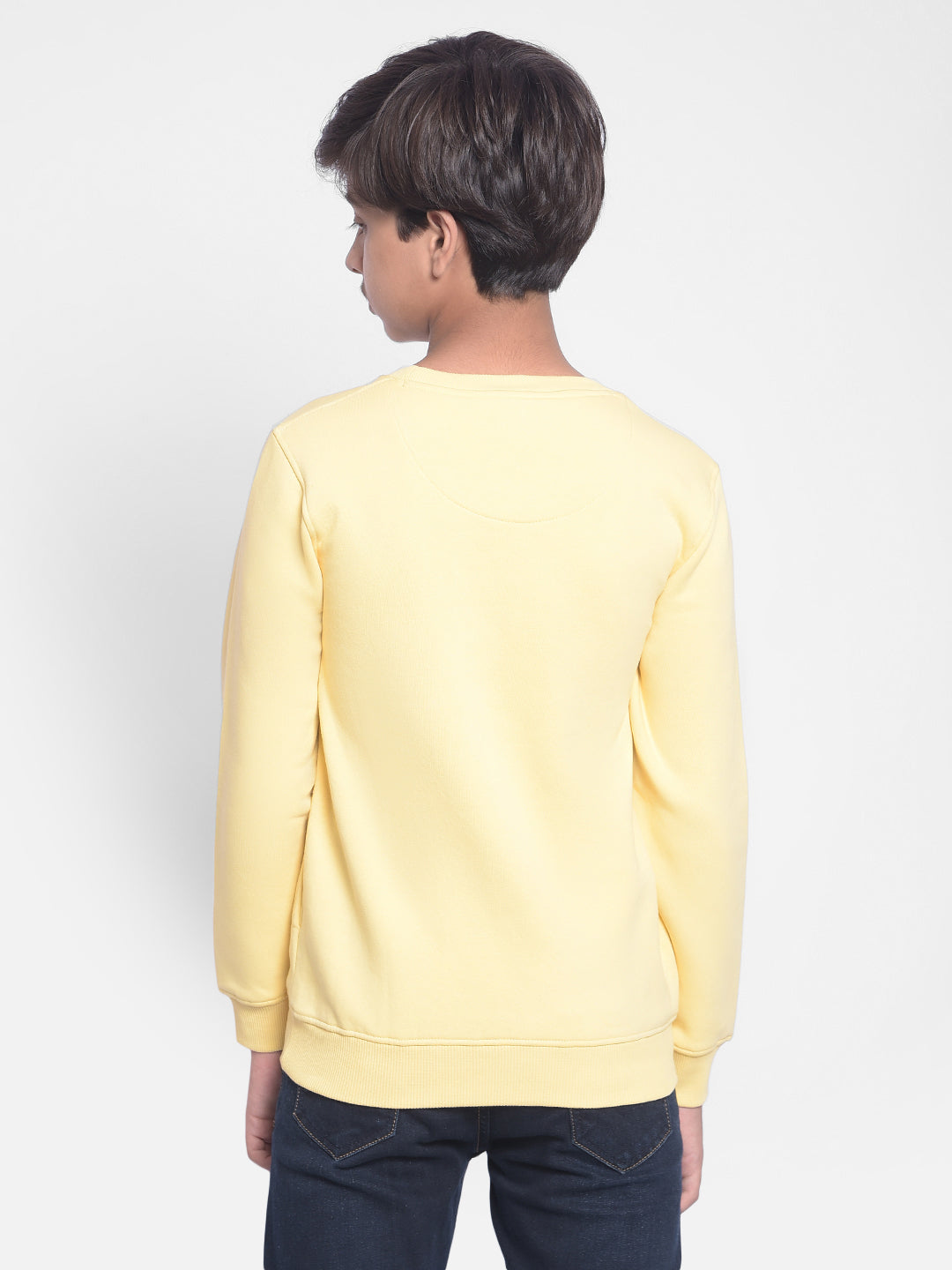 Cream Printed Sweatshirt-Boys Sweatshirts-Crimsoune Club