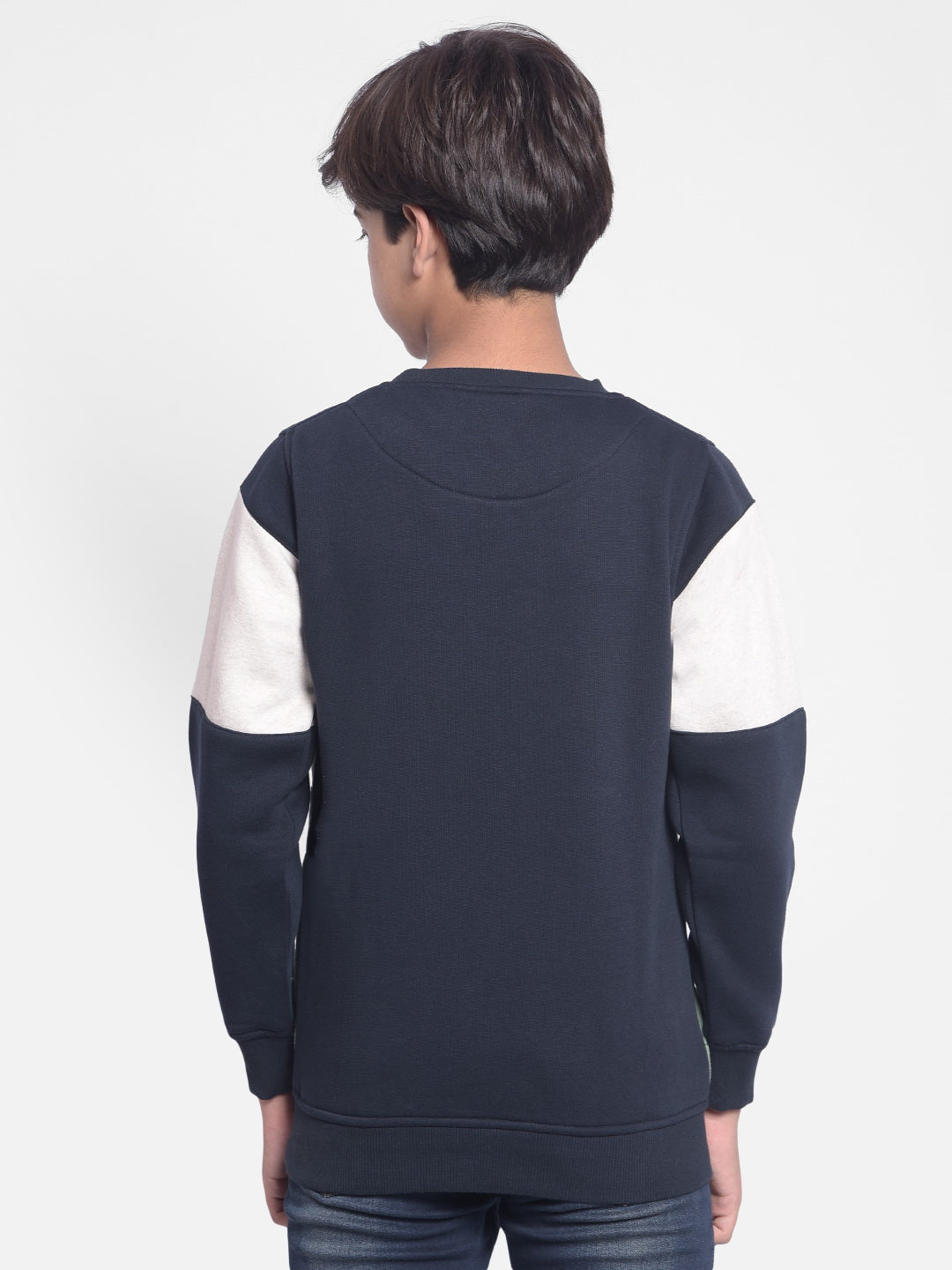 Olive Printed Sweatshirt-Boys Sweatshirt-Crimsoune Club