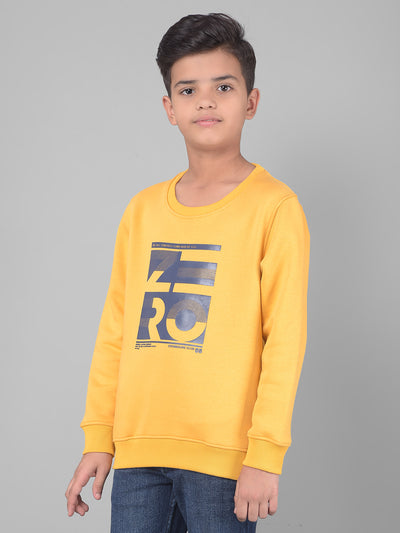 Off White Printed Sweatshirt-Boys Sweatshirts-Crimsoune Club