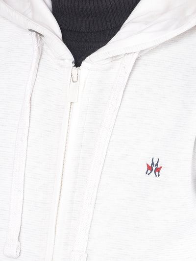 Off White Hooded Sweatshirt-Boys Sweatshirts-Crimsoune Club