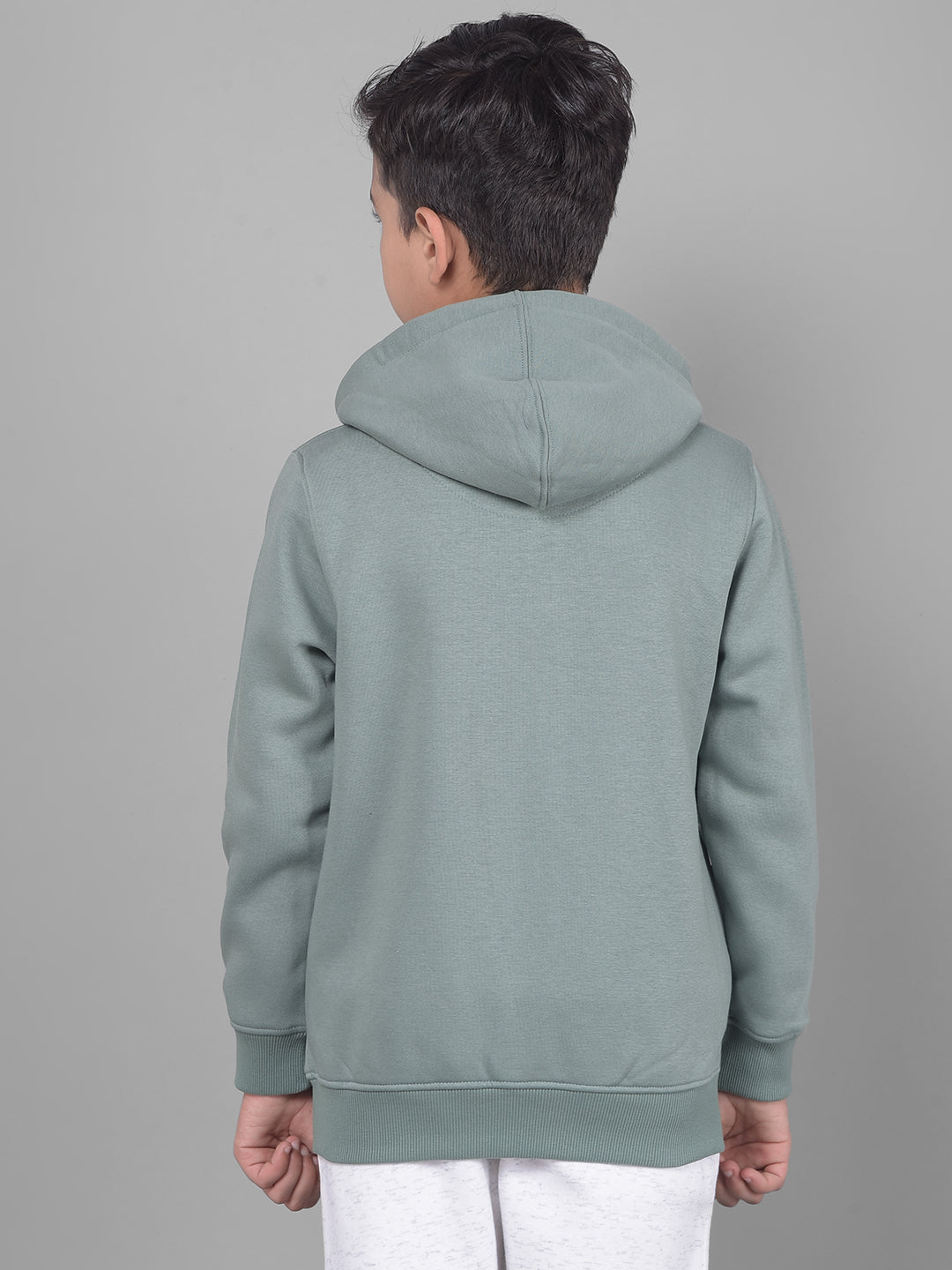 Green Hooded Sweatshirt-Boys Sweatshirts-Crimsoune Club