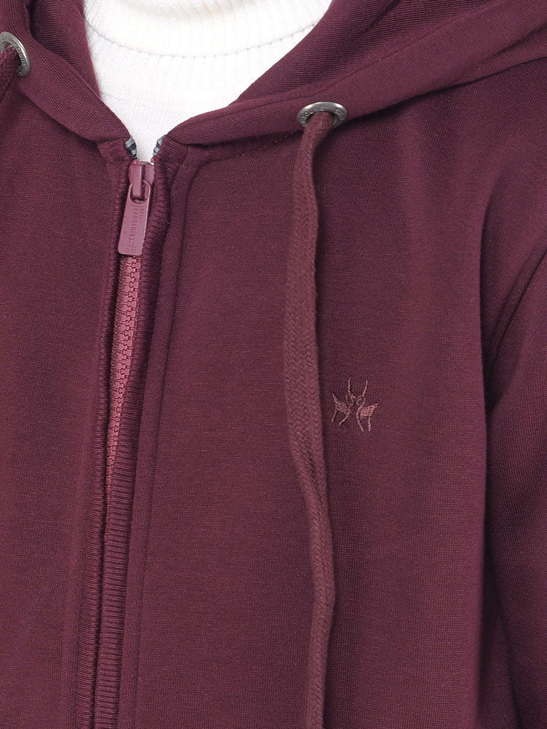 Wine Hooded Sweatshirt-Boys Sweatshirts-Crimsoune Club