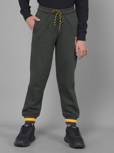 Olive Joggers-Boys Joggers-Crimsoune Club