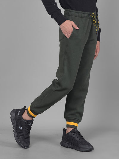 Olive Joggers-Boys Joggers-Crimsoune Club