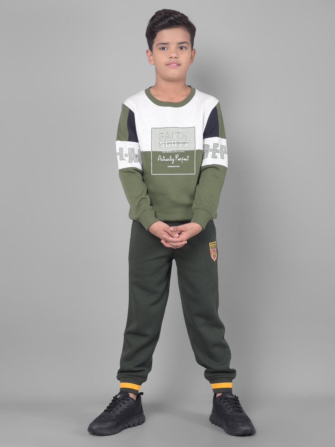 Olive Joggers-Boys Joggers-Crimsoune Club